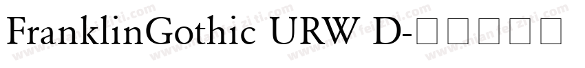 FranklinGothic URW D字体转换